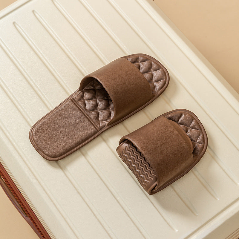 Travel folding slippers portable couple outing home summer bathroom bath indoor home EVA sandals