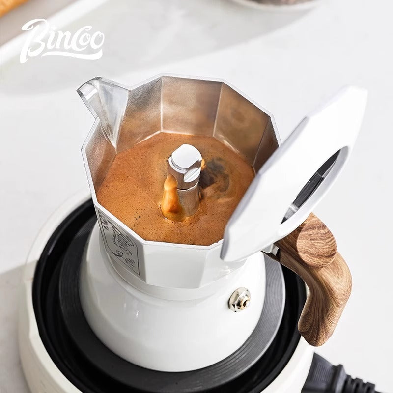Bincoo Double Valve Coffee Moka Pot Espresso Coffee Pot Espresso Coffee Maker Espresso Home User Exterior Set Coffee Utensils