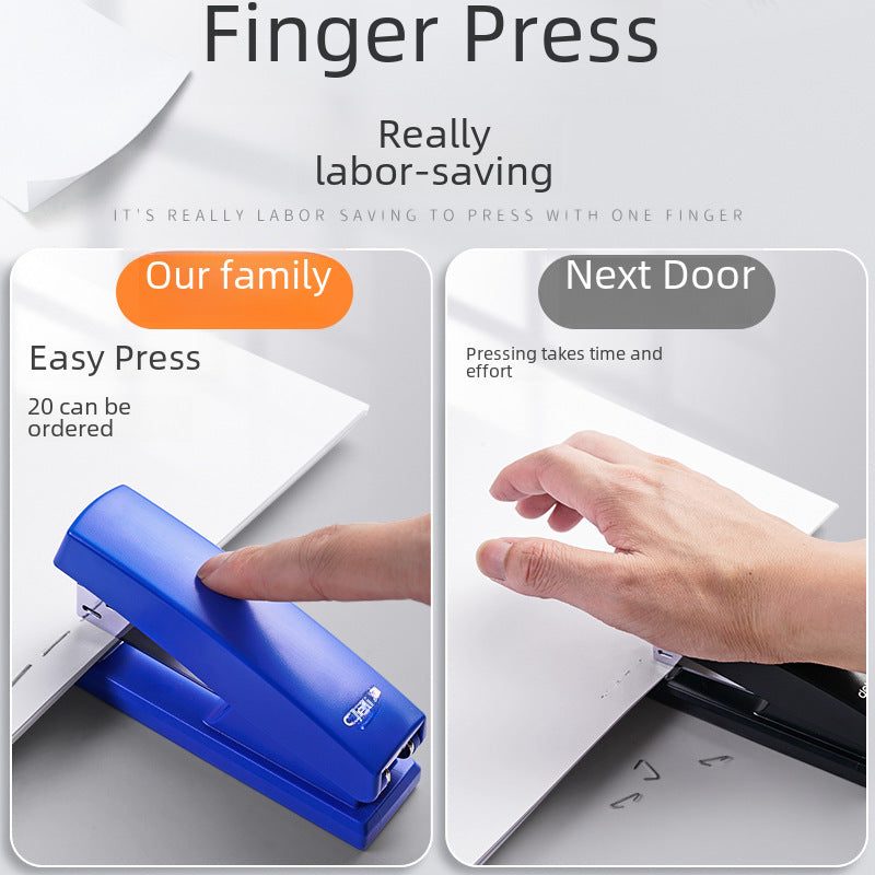 Deli 0425 stapler medium binding 12th large book staple can nail 20 pages of paper student office stationery