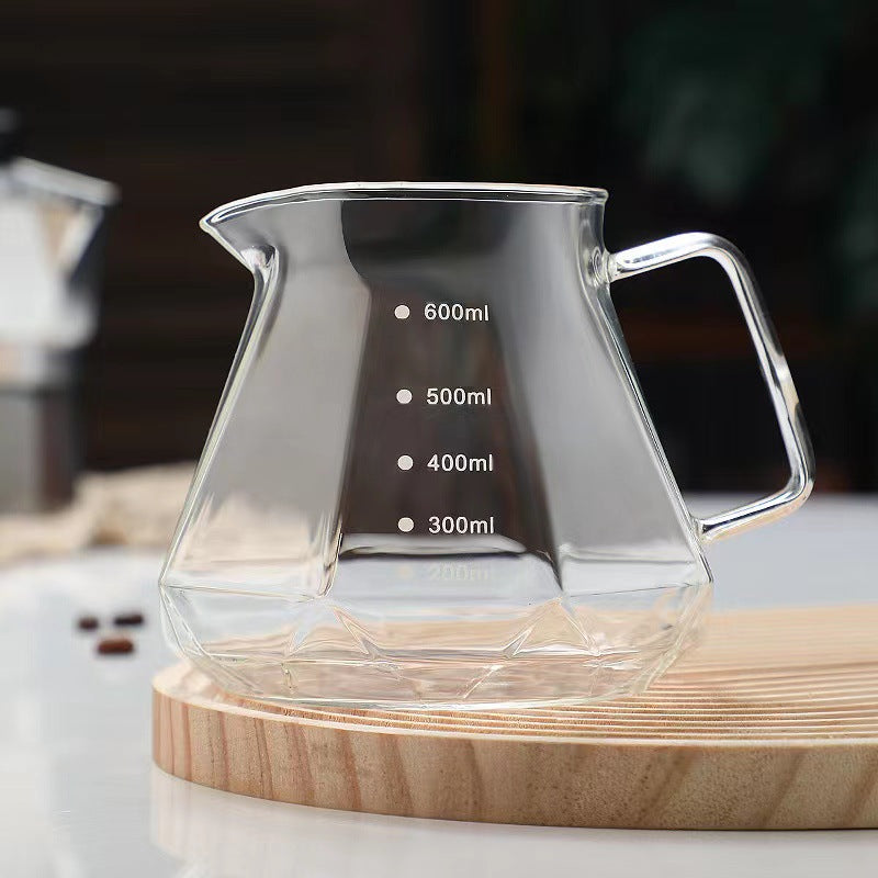 Glass Coffee Filter Sharing Pot Hand Pour Coffee Maker Set Drip Glass Filter Brewing Utensile
