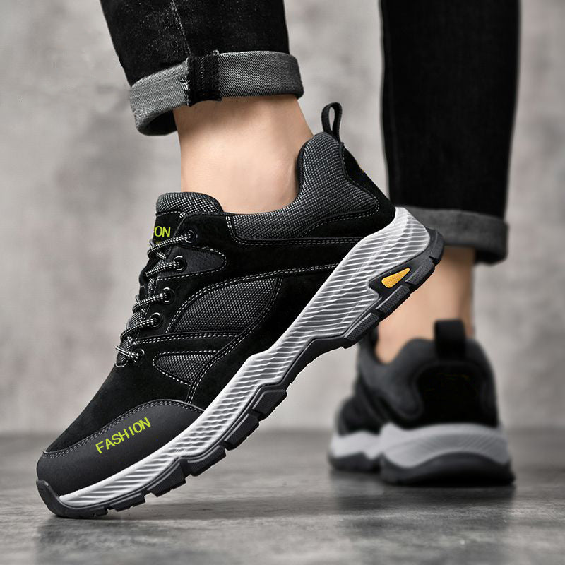 Men's Shoes Spring New Men's Casual Sneakers Plus Size Shoes Outdoor Hiking Shoes Touring Shoes Rubber Sole Labor Protection Shoes