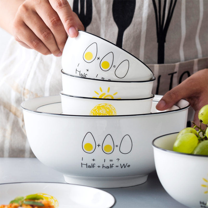 Ceramic tableware and dish set