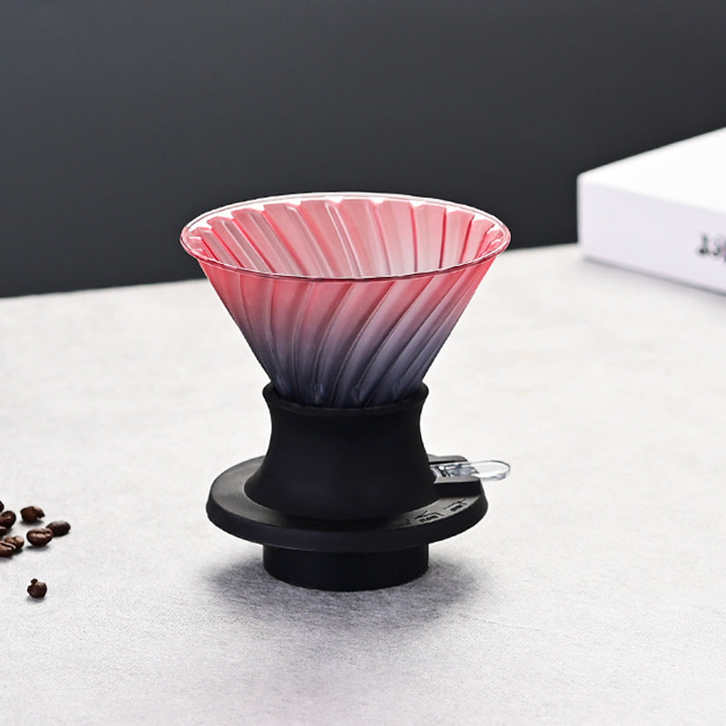 V60 Coffee Filter Cup Hand Pour Coffee Sharing Pot Set Coffee Glass Drip Filter Cup Hanging Ear Coffee Cup Smart Cup
