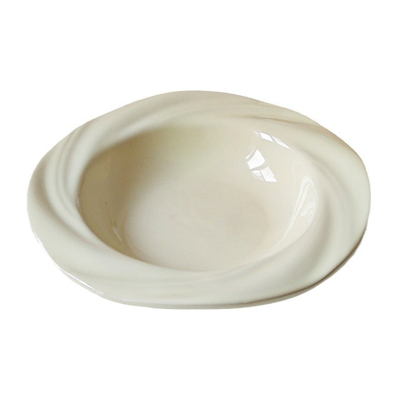 ins style cute ceramic tableware, high-value plates, vegetable plates, pasta plates, Western plates, household high-end dessert plates