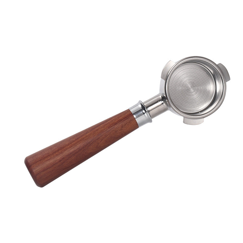 Stainless Steel Coffee Handle 54mm Platinum Fu 8 Series Universal 870 880 Solid Wood Coffee Maker Handle Bottomless Handle