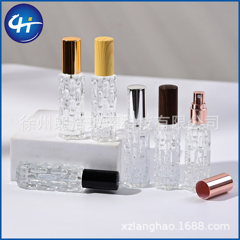 Wholesale 10ml bitter melon bottle perfume dispensing bottle perfume bottle press spray bottle travel portable glass sample bottle