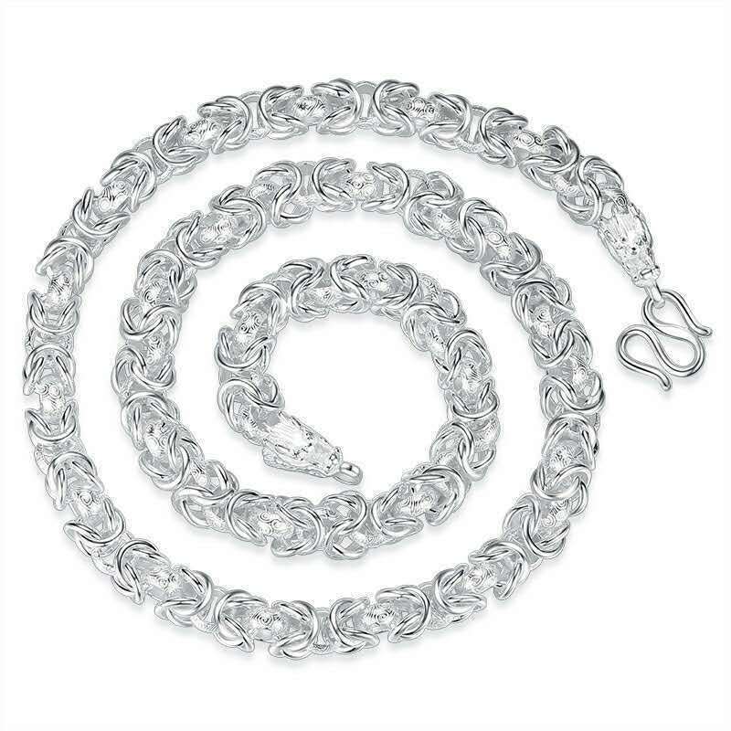 Double faucet necklace men's domineering fashion personality trendy men versatile hip-hop live Cuban chain keel chain hip-hop