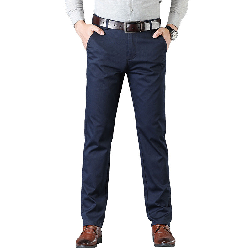 2025 Fall/Winter New Men's Slacks Business Men's Middle-Aged Dad Pants Loose Straight Men's Pants for Work