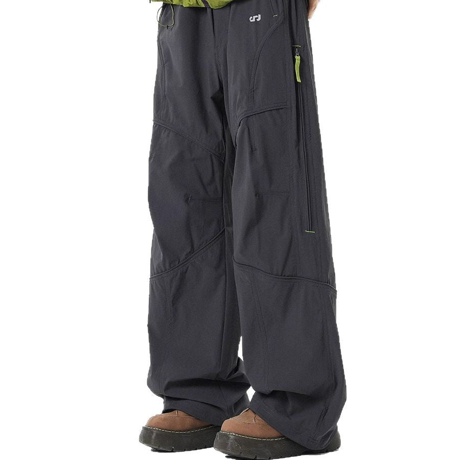 American-style outdoor assault cargo pants men's spring quick-drying waterproof water-repellent hiking pants functional side-chain sports casual pants