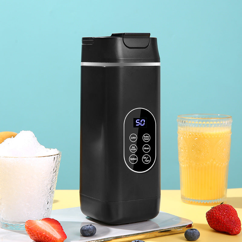 Cross-border new juicer household crushed ice self-cleaning USB rechargeable portable juicer 12 knives with juice cup