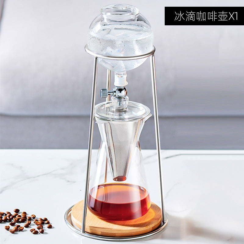 Cold Brew Pot Home Drip Hand Pour Coffee Tea Drip Pot Coffee Utensils Set Ice Drip Coffee Pot