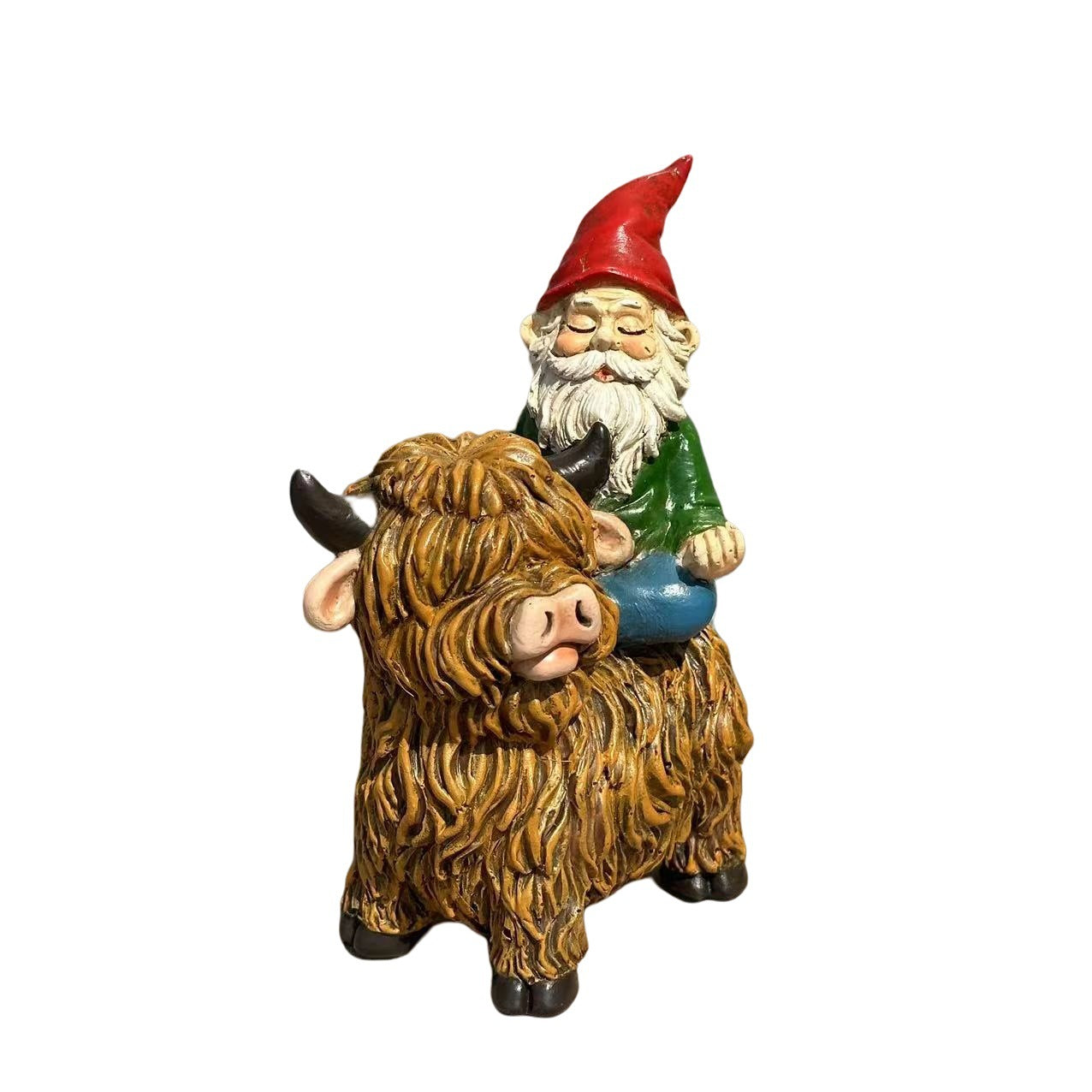 Cross-border bull riding dwarf ornaments decorations design home courtyard outdoor ornaments creative whitebeard garden new style