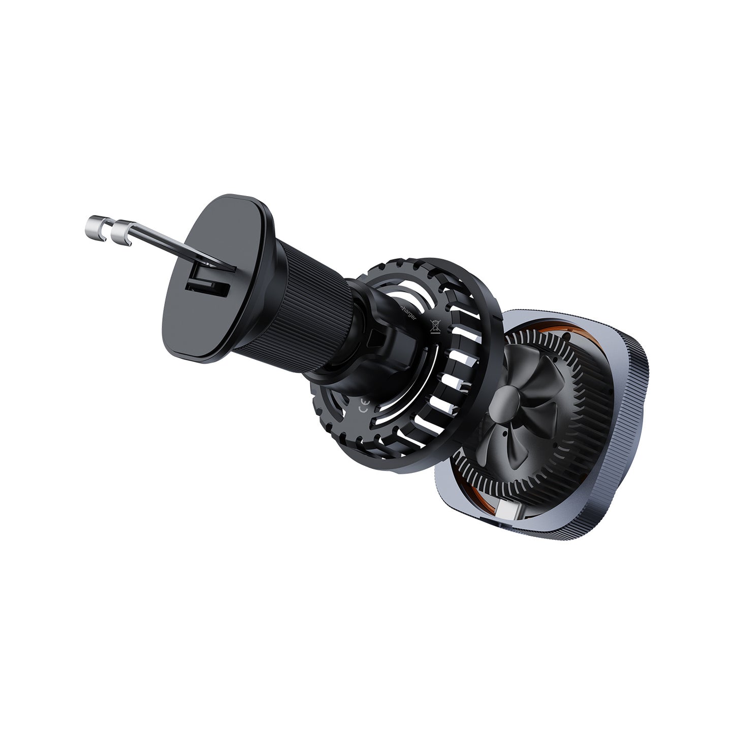 QI2 Magnetic Car Wireless Charger Semiconductor Refrigerator with Light Mobile Phone Radiator 15W Fast Wireless Charging