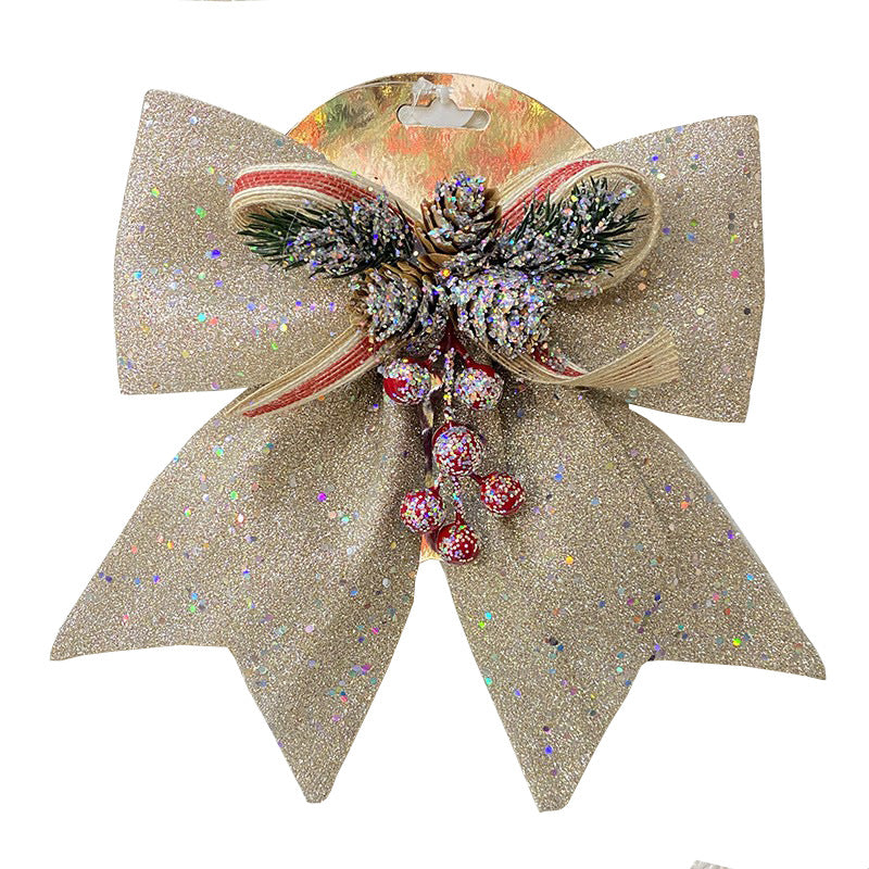 Large Bow Christmas Dust Bow Christmas Tree Pendant Christmas Decoration Gifts Christmas Bow Tie
