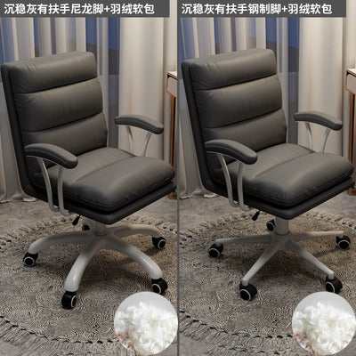 Light luxury computer chair, sedentary home study chair, comfortable backrest, liftable office chair, study chair, leisure chair