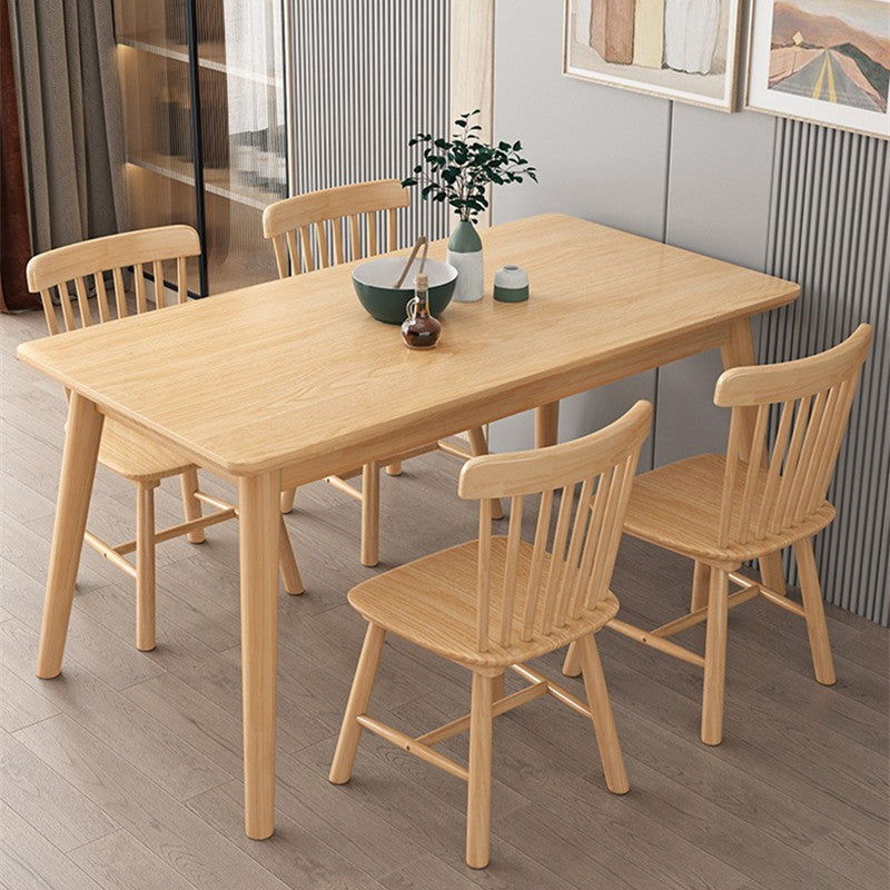 Log small apartment dining table