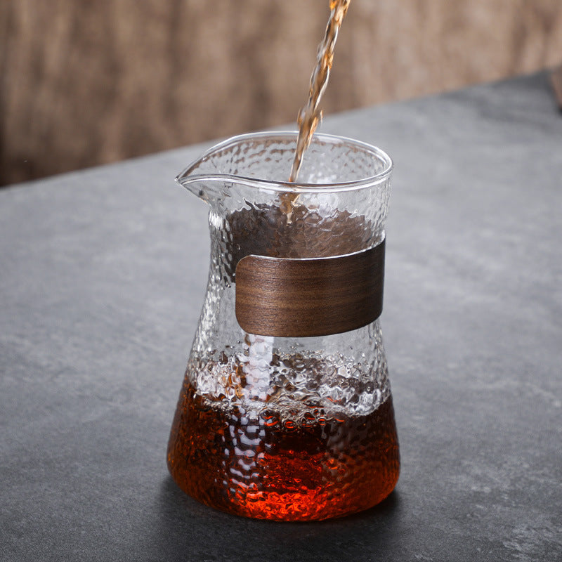 Simple pour-over coffee sharing pot high borosilicate glass Japanese style hanging ear coffee cup cold brew pot coffee pot set