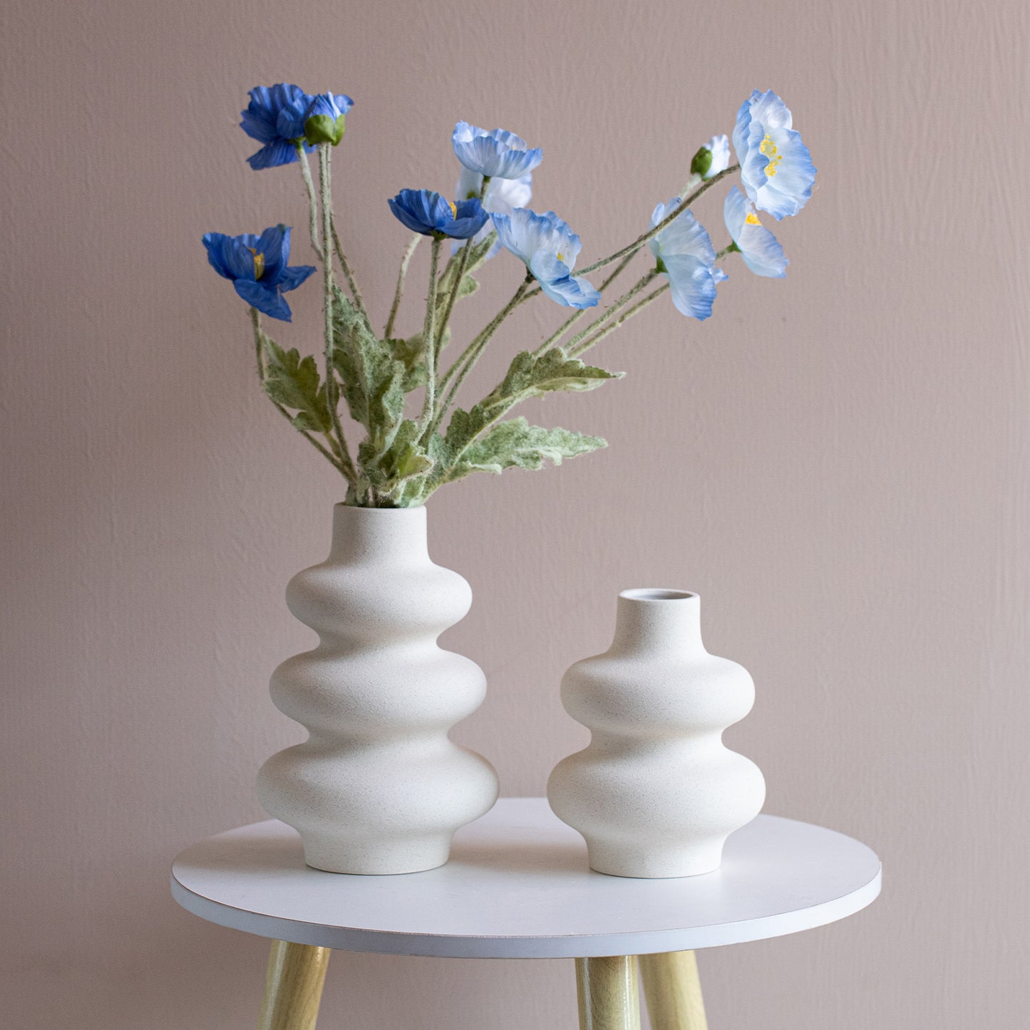 Wholesale creative new plain burned vase ins style high value frosted flower arranger cross-border ceramic home furnishings