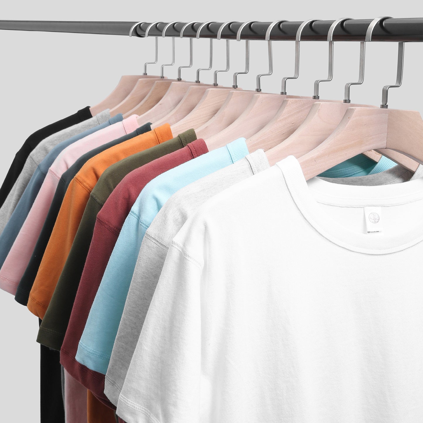 Three needles 300g heavy pure white long-sleeved T-shirt, men's pure cotton, simple and thick, impermeable, undershirt, spring and autumn