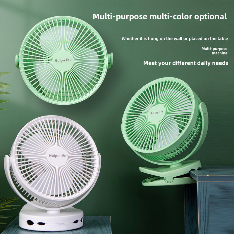 8 inch rechargeable fan, portable desktop, USB fan, kitchen, toilet, wall-mounted fan, counter, clip-on student dormitory