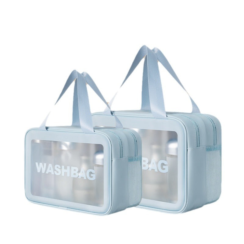 Cosmetic bag, large capacity, dry and wet separation, finishing travel storage bag, waterproof double layer toiletry bag, cosmetics storage bag