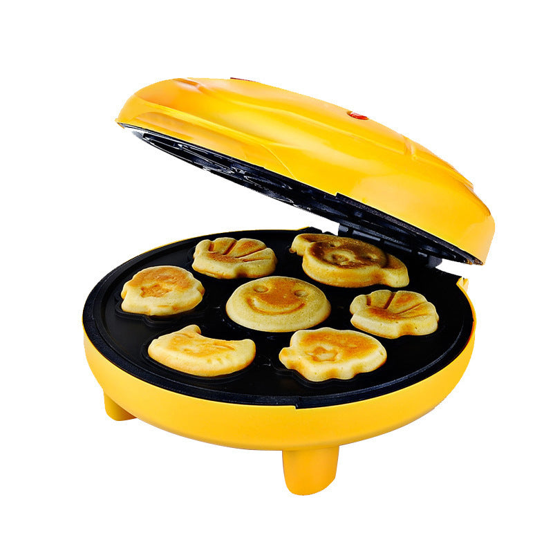 Wholesale children's cartoon mini cake machine household electric baking pan double-sided automatic cake machine European and American regulations