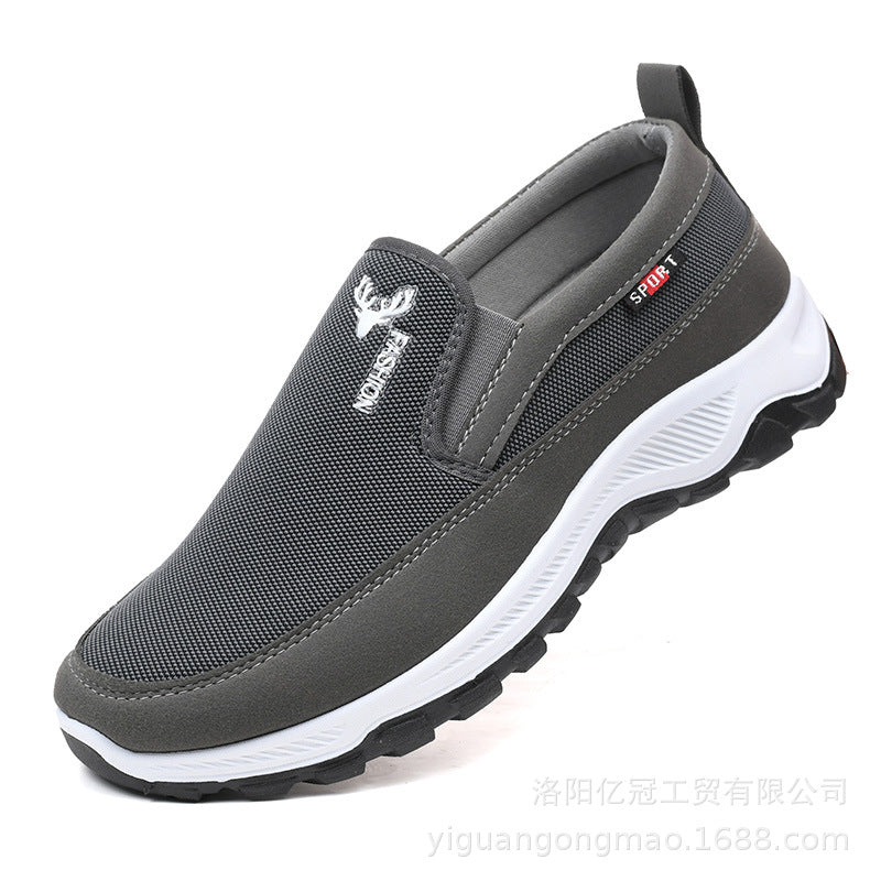 Mountaineering sole canvas shoes, spring and autumn single shoes, non-slip and wear-resistant, one-foot dad shoes, soft soles, a substitute canvas shoes