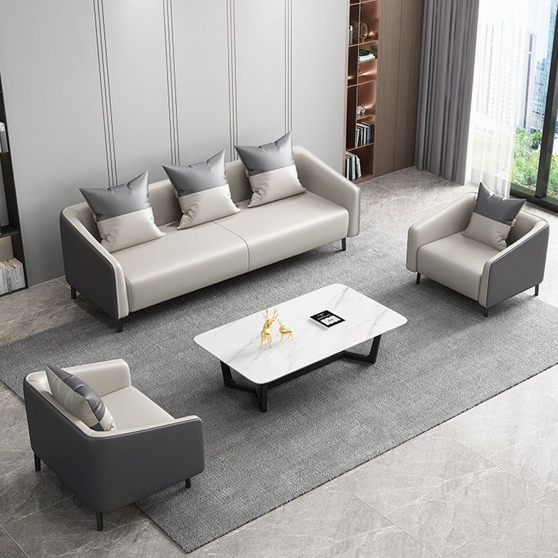 Office sofa simple modern coffee table combination set reception room reception room for three or two people office sofa
