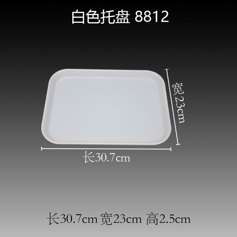 white tray