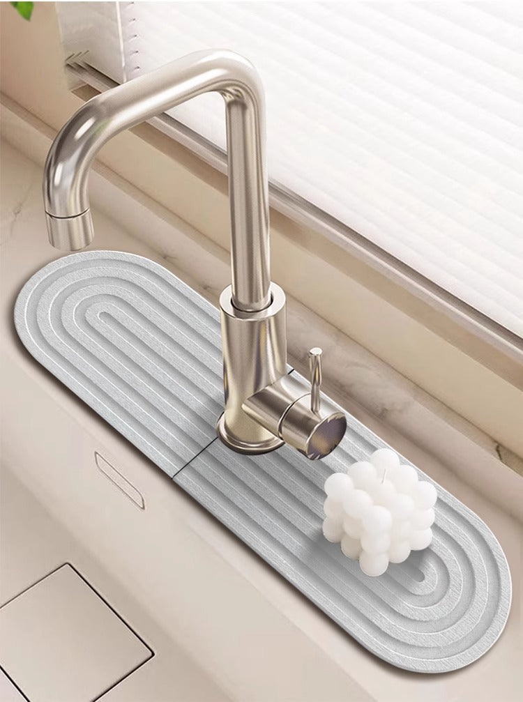 Diatom mud faucet absorbent mat kitchen bathroom sink sink countertop storage mat bathroom quick-drying hard mat