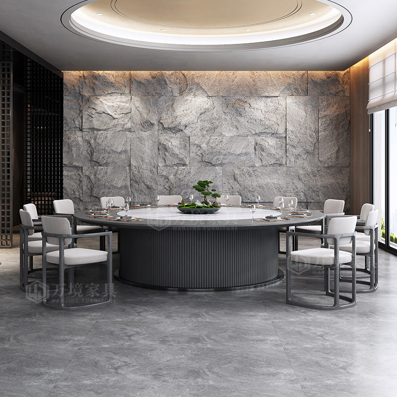 Electric dining table, large round table