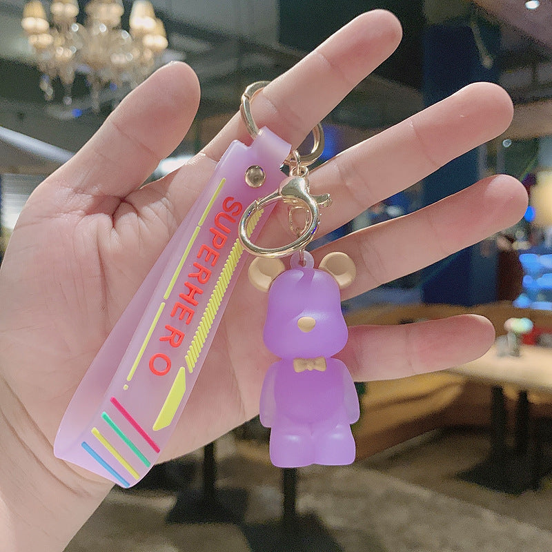 Violent Bear Couple Cute Key Chain Car Doll Trinket Key Pendant Creative Bag Bag Charm Keychain