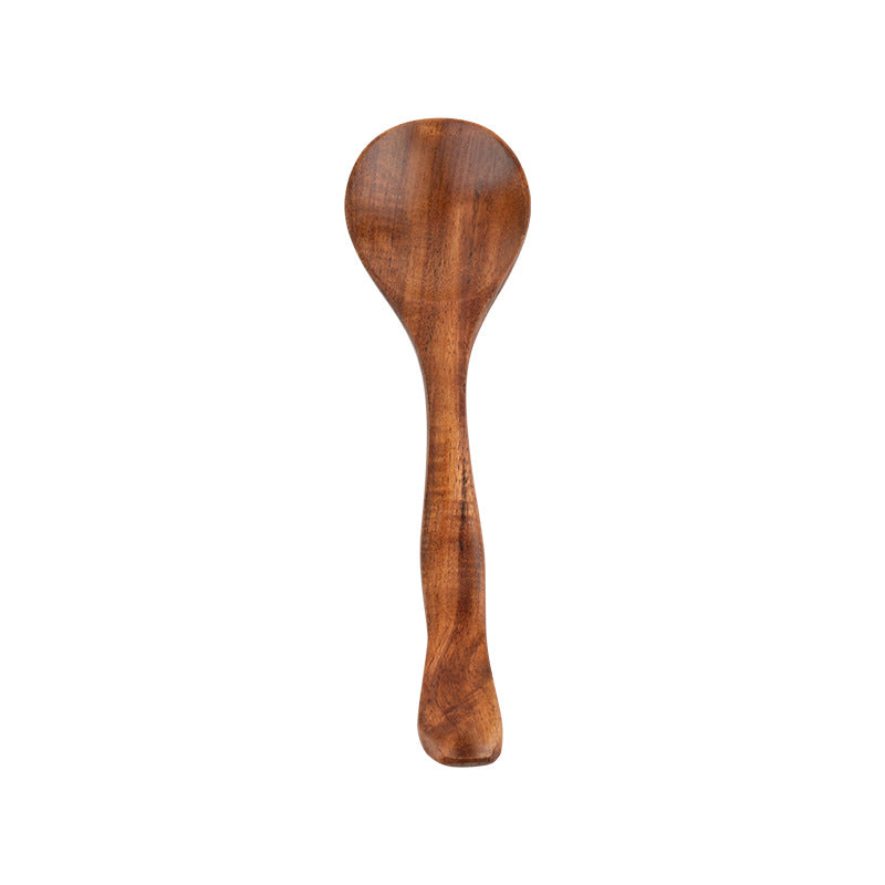 Acacia Wood Japanese Style Children's Wooden Bowl Creative Baby Wooden Ramen Rice Bowl Soup Bowl Instant Noodle Bowl Ins Tableware Set
