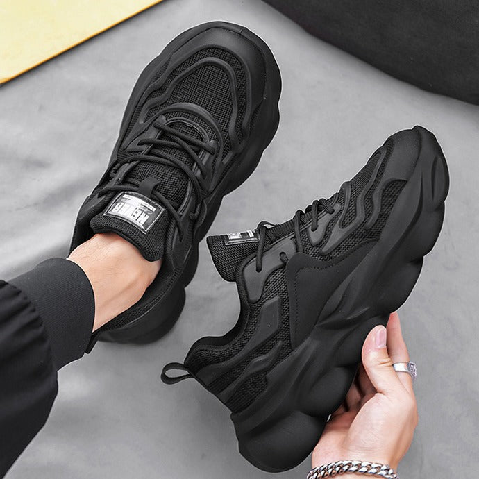 Men's Shoes 2025 New Autumn Mesh Construction Site Work Labor Protection Shoes Men's Platform Sport Dad Shoes Casual Fashion