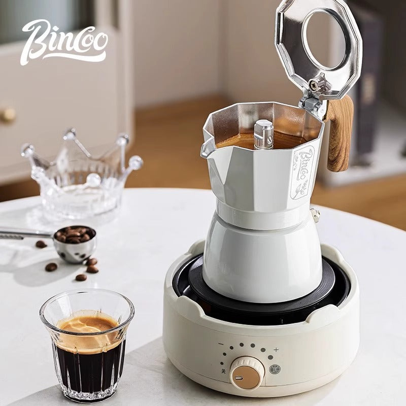 Bincoo Double Valve Coffee Moka Pot Espresso Coffee Pot Espresso Coffee Maker Espresso Home User Exterior Set Coffee Utensils