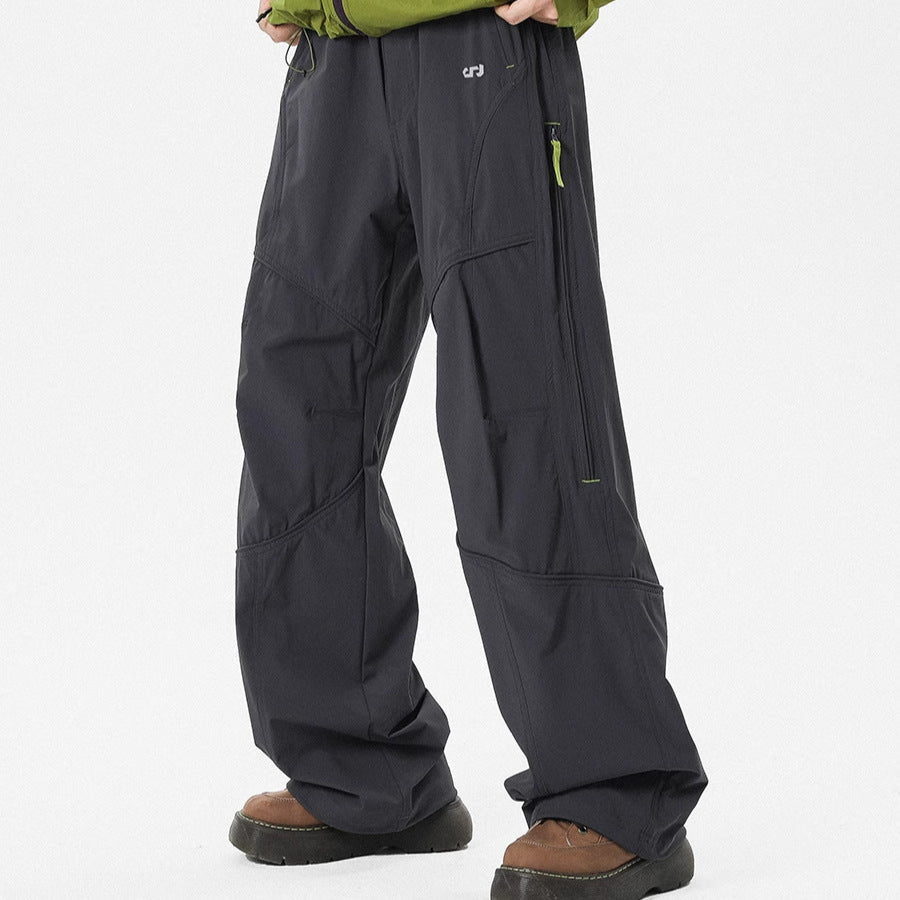 American-style outdoor assault cargo pants men's spring quick-drying waterproof water-repellent hiking pants functional side-chain sports casual pants