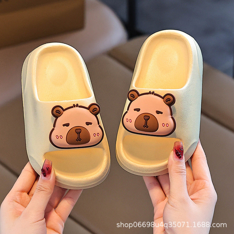 EVA slippers capybara summer bath girls baby home sandals slippers children middle and small children soft