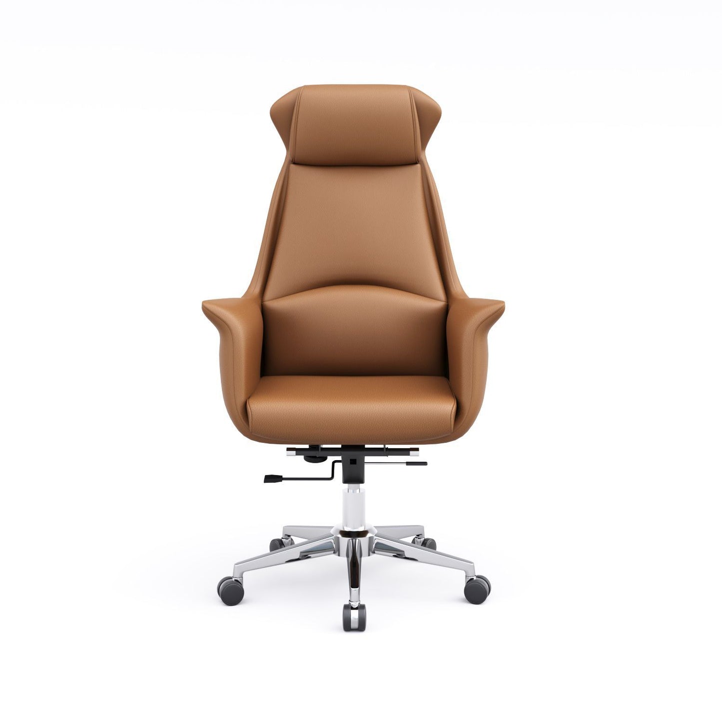 Light luxury boss chair, home ergonomic chair, leather seat, comfortable to sit for a long time, not tired, reclining computer office chair