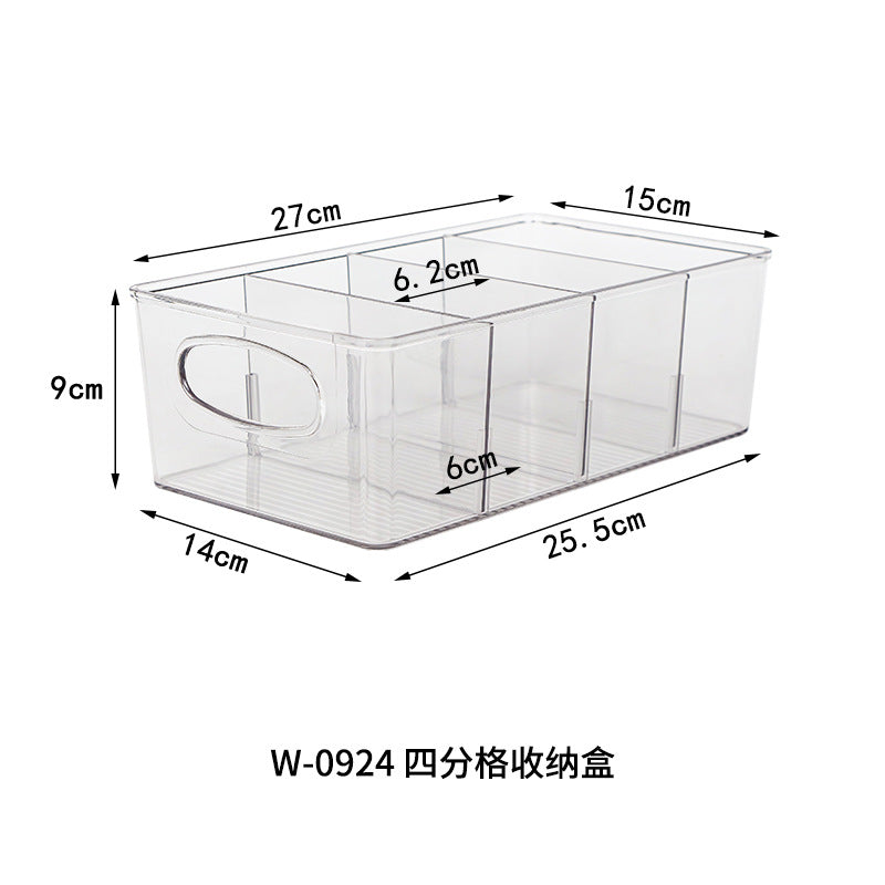 Desktop storage box, compartment coffee tea bags, storage box, detachable dustproof office goodies storage box with lid