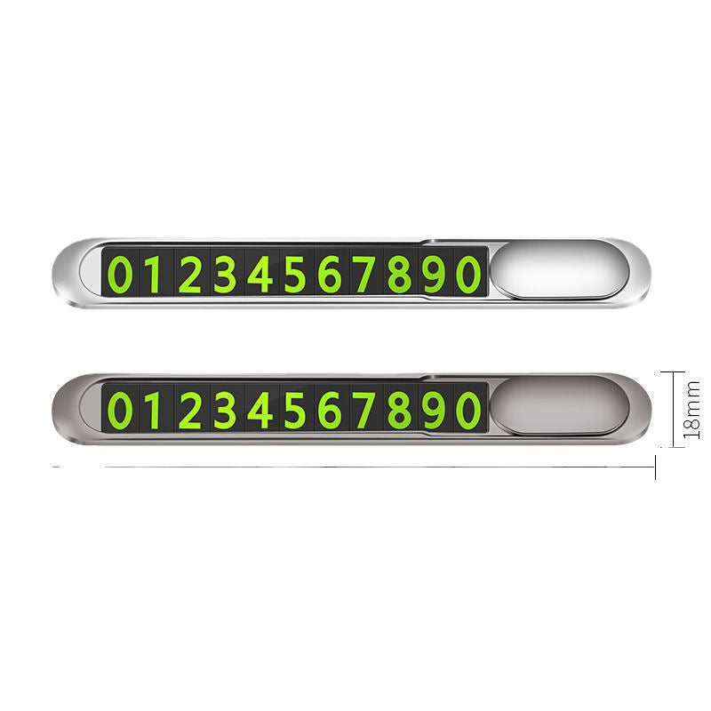 Manufacturers wholesale car parking signs, hidden car number plates, luminous creative ornaments, car supplies