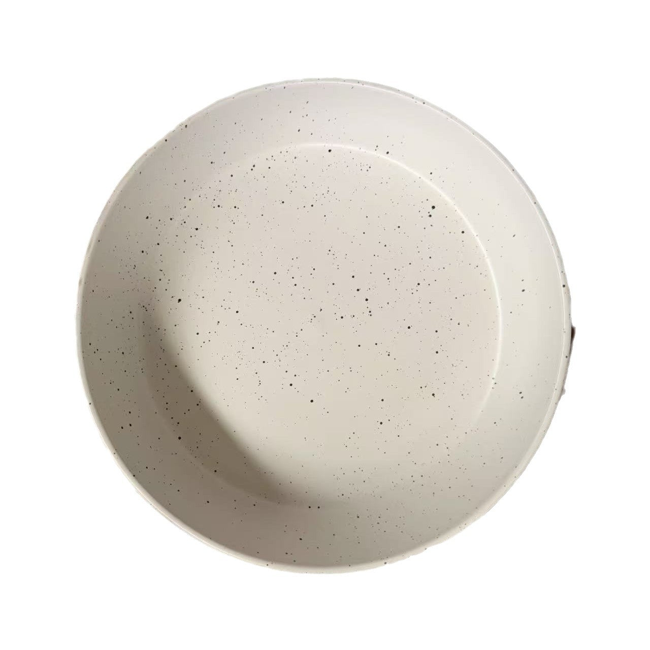 High value retro solid color matte 8 inch large soup plate wabi-sabi style Japanese simple plate salad soup dish