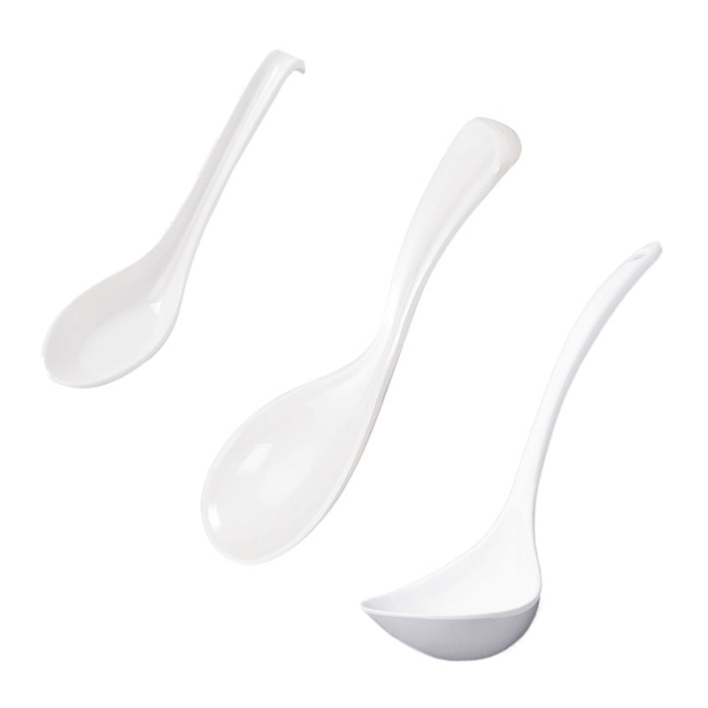 A5 melamine spoon melamine white plastic commercial soup spoon spoon spoon long handle ramen turtle shell spoon small spoon wholesale