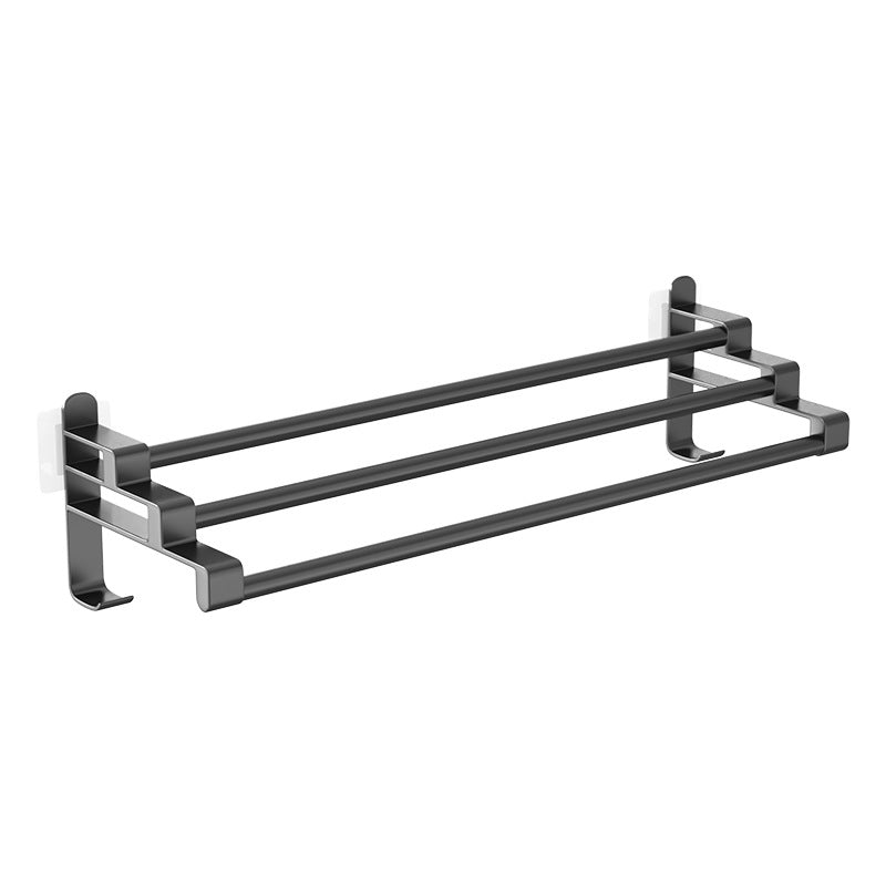 Bathroom non-perforated towel hangers, toilet towel hangers, toilet towel rods, toilet wall mounts, towel rails, shelves