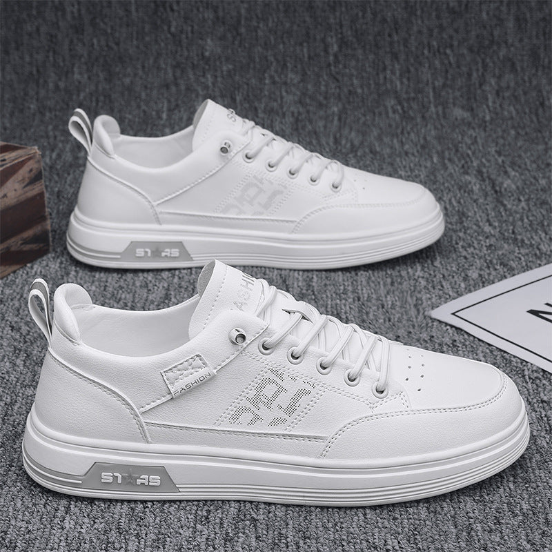 Men's shoes 2025 new spring breathable little white shoes Korean version of the trend and versatile one-foot slip-on athleisure soft-soled trendy shoes