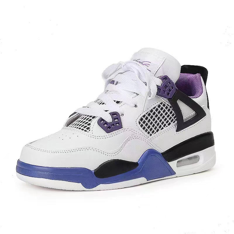 Chic Hong Kong style air cushion basketball sports shoes for men and women couple models lightweight student casual shoes