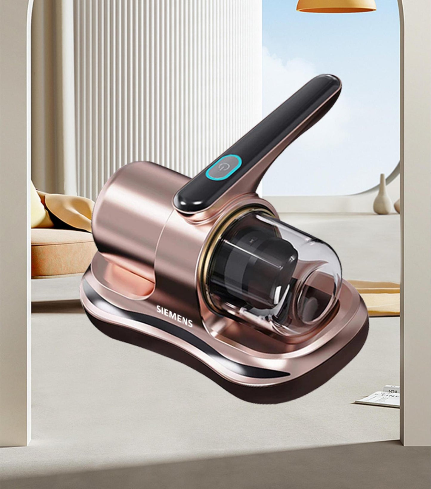 The home mite remover reduces moisture and deep mite removal, effectively sterilizes, and wireless charging is easy to use and easy to place