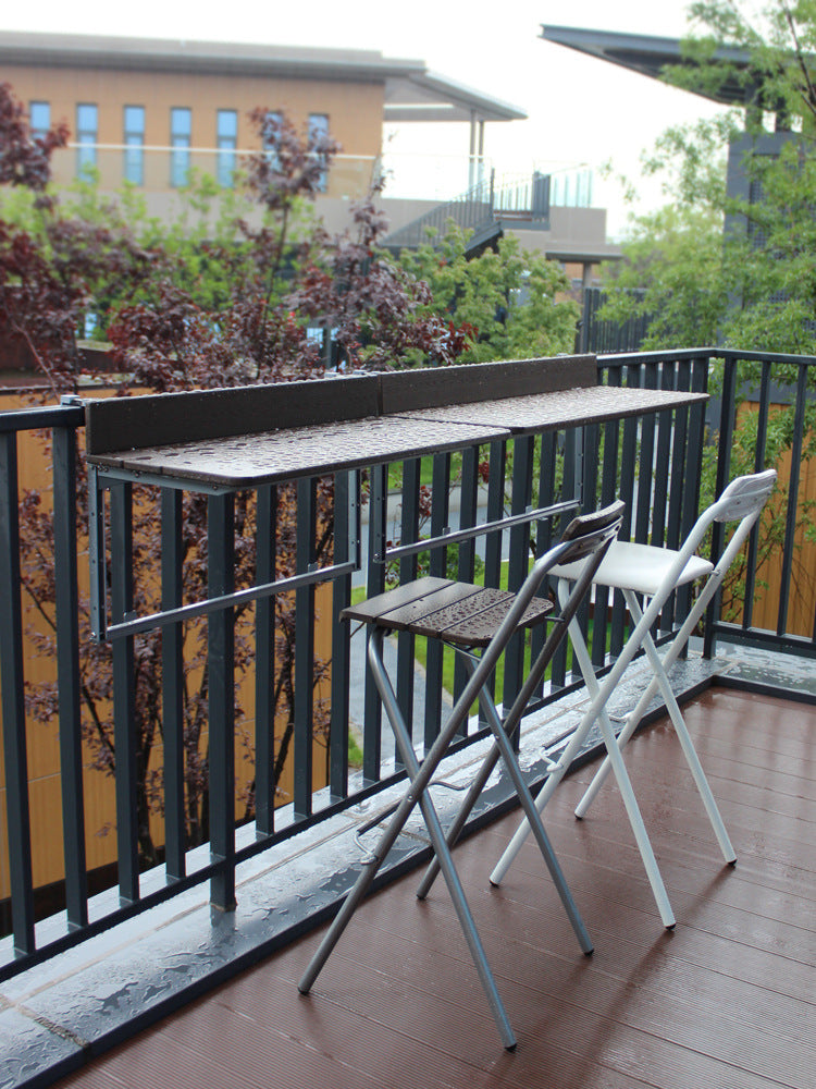 Balcony folding table table and chair combination