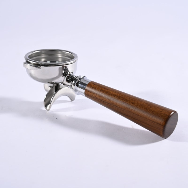 Stainless Steel Amphora 58mm Handle Double Spout Split E61 Universal Solid Wood Espresso Machine Handle