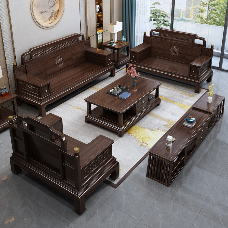 Wooden sofa