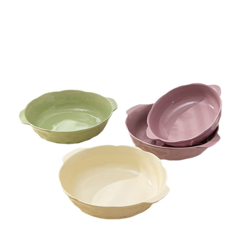Japanese style cream wind sauerkraut fish big pot bowl home restaurant wholesale amphora ceramic soup bowl high value creative big bowl